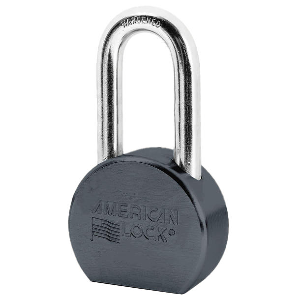 American Lock A701 2-1/2in (64mm) Solid Steel Rekeyable Padlock, Chrome Plated, with 2in (51mm) Shackle