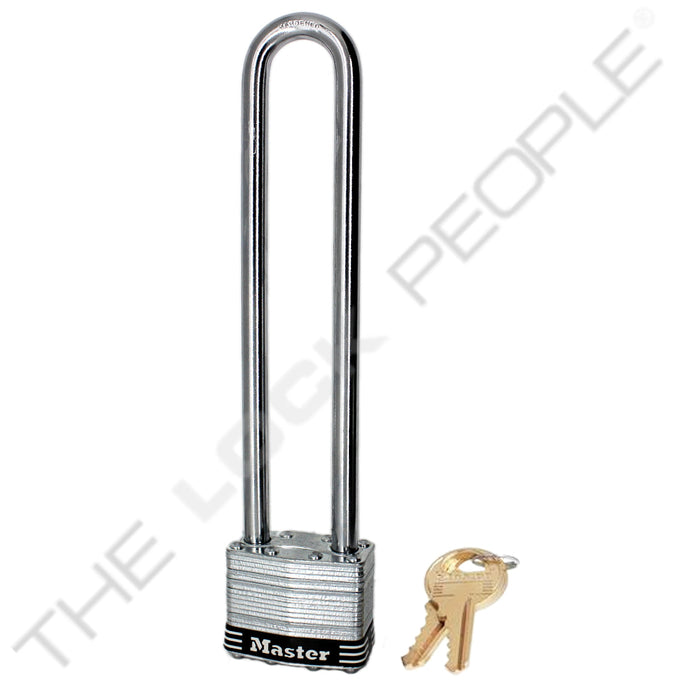 Master Lock 1 Laminated Steel Padlock 1-3/4in (44mm) Wide-Keyed-Master Lock-Black-Keyed Alike-1KALNBLK-MasterLocks.com