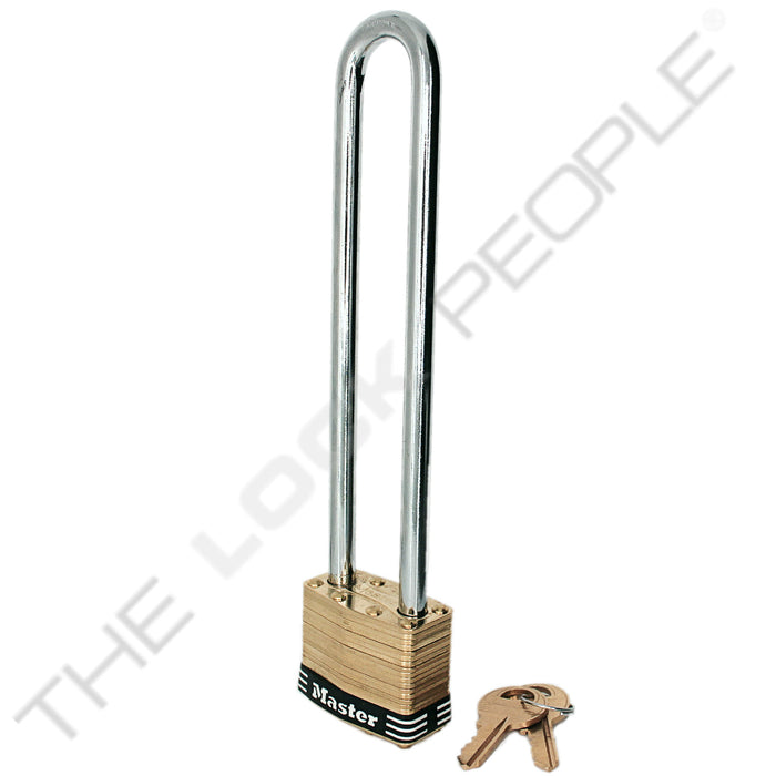 Master Lock 2 Laminated Brass Padlock 1-3/4in (44mm) Wide-Keyed-Master Lock-Black-Keyed Alike-2KALNBLK-MasterLocks.com