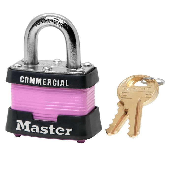 Master Lock 3 Laminated Steel Padlock 1-9/16in (40mm) Wide