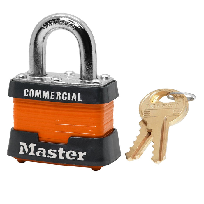 Master Lock 3 Laminated Steel Padlock 1-9/16in (40mm) Wide