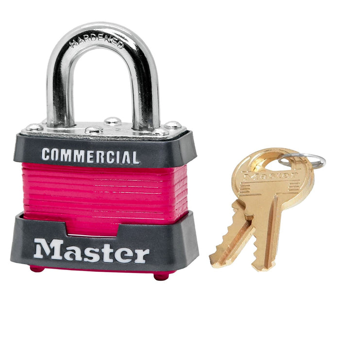Master Lock 3 Laminated Steel Padlock 1-9/16in (40mm) Wide