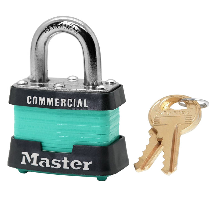 Master Lock 3 Laminated Steel Padlock 1-9/16in (40mm) Wide