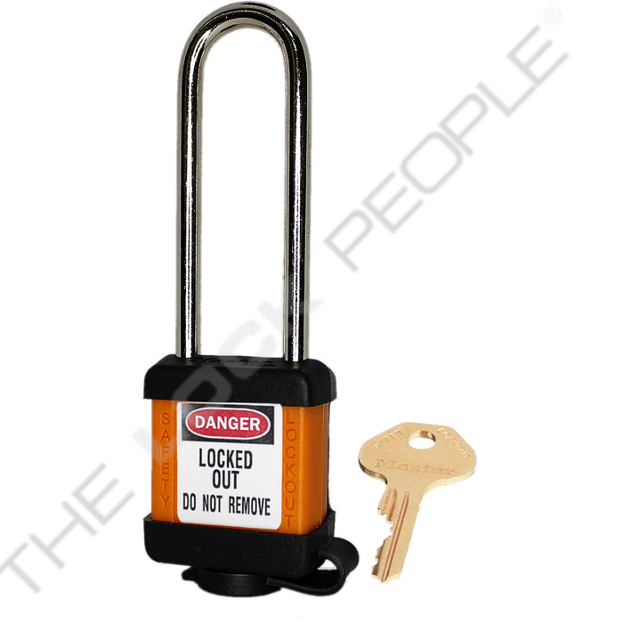 Master Lock 410COV Padlock with Plastic Cover 1-1/2in (38mm) wide-Master Lock-Master Keyed-3in-410MKLTORJCOV-MasterLocks.com