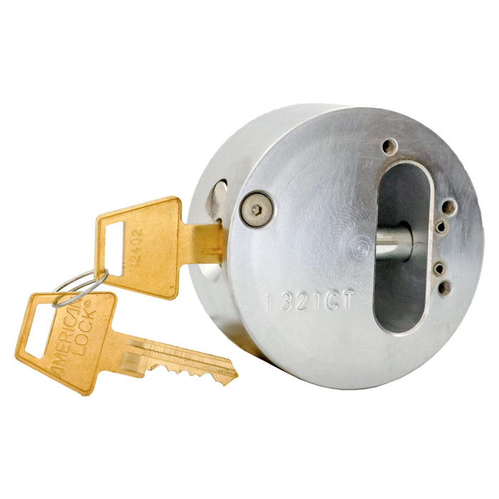 American Lock A2010 Solid Steel Rekeyable 6-Flat Back Hidden Shackle Padlock 2-7/8in (73mm) Wide