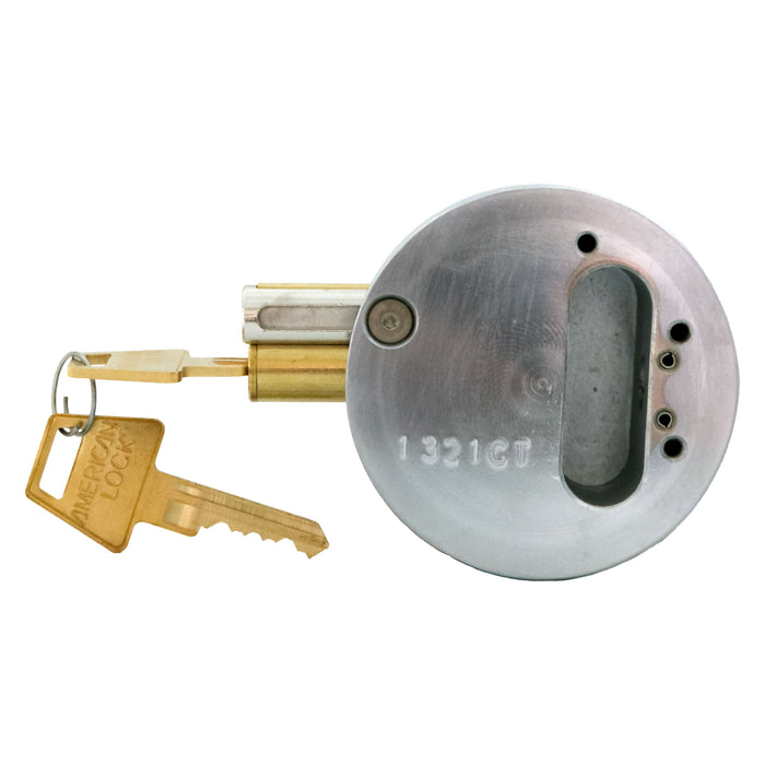 American Lock A2010 Solid Steel Rekeyable 6-Flat Back Hidden Shackle Padlock 2-7/8in (73mm) Wide