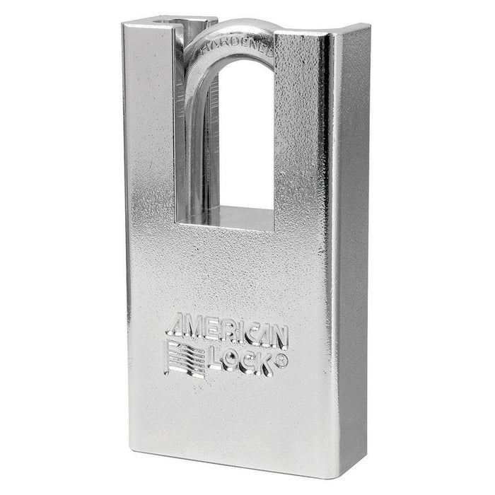 American Lock A5300 Shrouded Solid Steel Rekeyable Padlock 1-3/4in (44mm) Wide-Keyed-American Lock-Keyed Alike-A5300KA-MasterLocks.com
