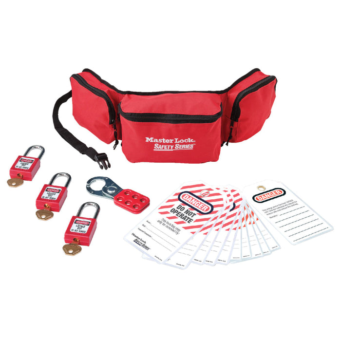 Master Lock 1456P410 Personal Safety Lockout Pouch, Zenex™ Thermoplastic Padlocks-Keyed-Master Lock-1456P410KA-MasterLocks.com