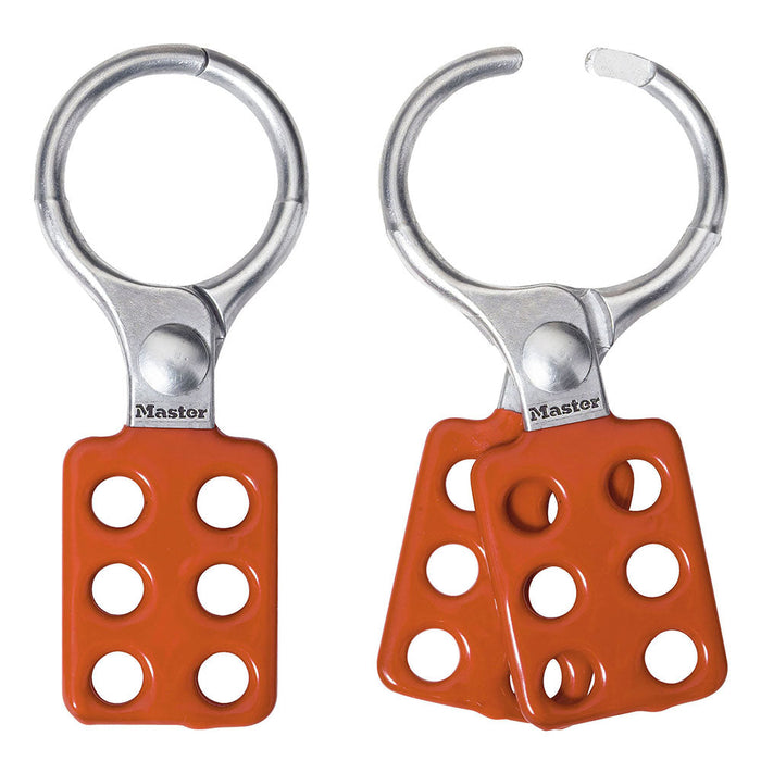 Master Lock 417 Aluminum Lockout Hasp, Jaw Clearance 1-1/2in (38mm) Wide-Other Security Device-Master Lock-417-MasterLocks.com