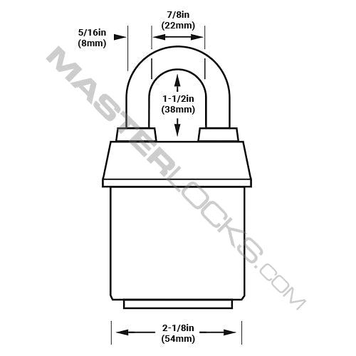 Master Lock 6121 ProSeries® Weather Tough® Laminated Steel Rekeyable Padlock 2-1/8in (54mm) Wide-Keyed-Master Lock-MasterLocks.com