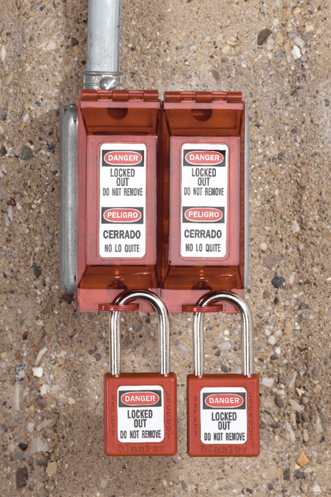 Master Lock 410COV Padlock with Plastic Cover 1-1/2in (38mm) wide-Master Lock-MasterLocks.com