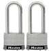 Master Lock 5SST 2in (51mm) Wide Laminated Stainless Steel Padlock with 2-1/2in (64mm) Shackle; 2 Pack-Keyed-Master Lock-5SSTLJ-MasterLocks.com