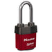 Master Lock 6121 ProSeries® Weather Tough® Laminated Steel Rekeyable Padlock 2-1/8in (54mm) Wide-Keyed-Master Lock-Red-Keyed Alike-6121KALJRED-MasterLocks.com