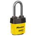 Master Lock 6121 ProSeries® Weather Tough® Laminated Steel Rekeyable Padlock 2-1/8in (54mm) Wide-Keyed-Master Lock-Yellow-Keyed Alike-6121KALJYLW-MasterLocks.com