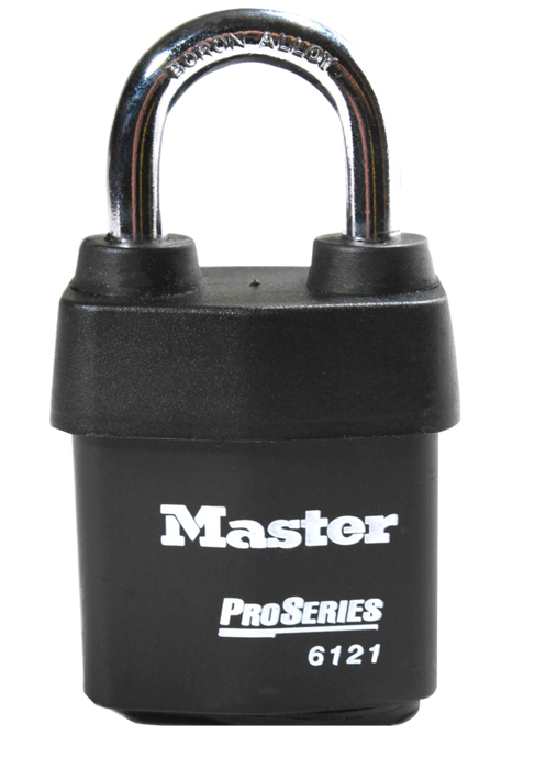 Master Lock 6121 ProSeries® Weather Tough® Laminated Steel Rekeyable Padlock 2-1/8in (54mm) Wide-Keyed-Master Lock-MasterLocks.com