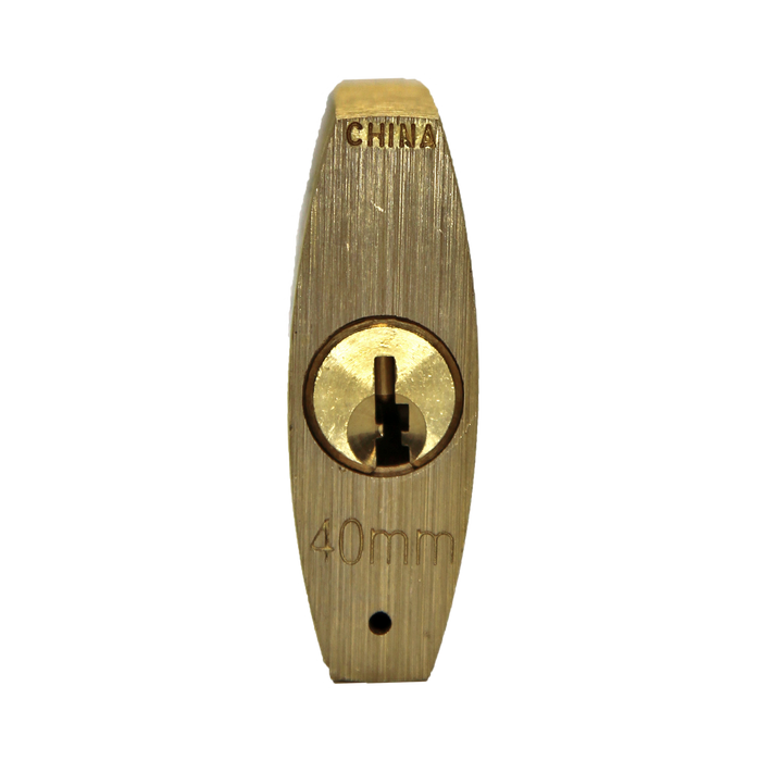 Master Lock 4140 V-Line Brass Padlock 1-1/2in (38mm) Wide-Keyed-Master Lock-MasterLocks.com