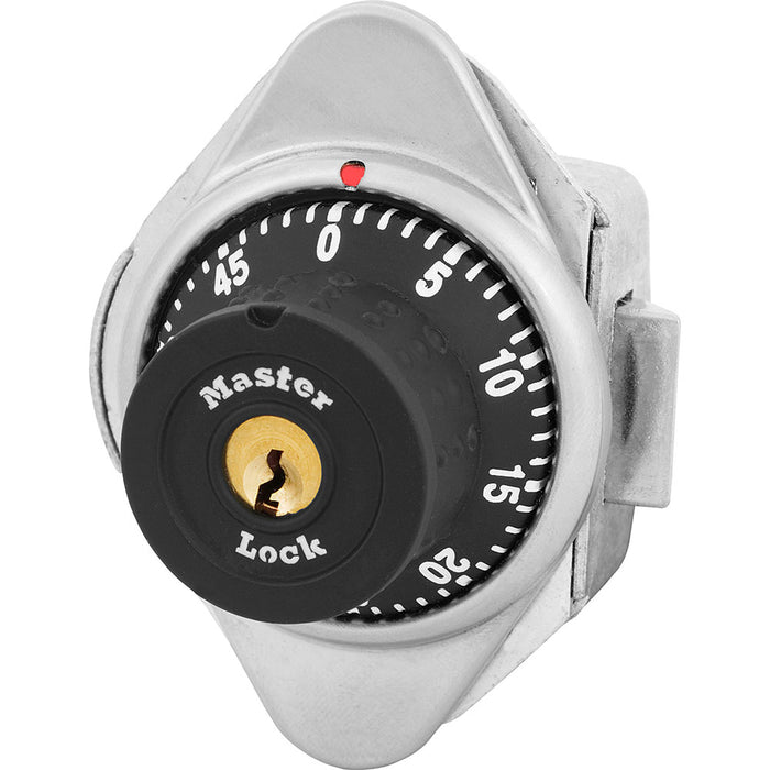 Master Lock 1655MD Built-In Combination Lock with Metal Dial for Horizontal Latch Box Lockers - Hinged on Left-Master Lock-Black-1655MD-MasterLocks.com