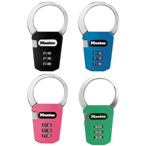 Master Lock 1550DAST Set Your Own Combination Backpack Lock; Assorted Colors-Combination-Master Lock-1550DAST-MasterLocks.com