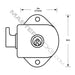 Master Lock 1790 Built-In Keyed Lock For Single Point Wrap-Around-Latch™ Lockers-Keyed-Master Lock-MasterLocks.com