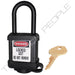 Master Lock 406COV Padlock with Plastic Cover 1-1/2in (38mm) wide-Master Lock-Master Keyed-Black-406MKBLKCOV-MasterLocks.com