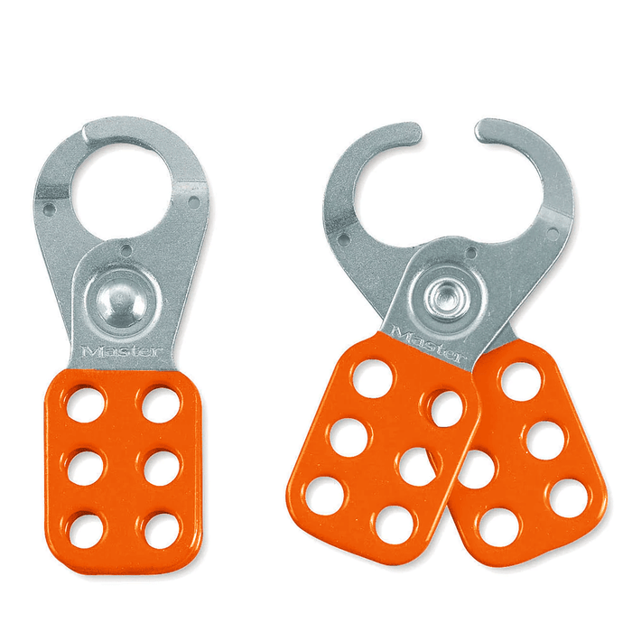 Master Lock Steel Lockout Safety Hasps - 6 Lock Support - Red
