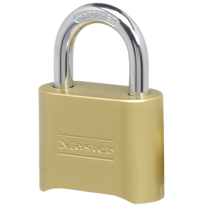 Master Lock 175 Resettable Combination Brass Padlock 2in (51mm) Wide