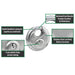 Master Lock 40DPF Stainless Steel Discus Padlock with Shrouded Shackle 2-3/4in (70mm) Wide-Keyed-HodgeProducts.com