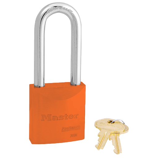 Master Lock 7050 2in (51mm) Wide ProSeries® Solid Steel Rekeyable Padlock With 2-7/16in (61mm) Shackle