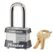 Master Lock 3 Laminated Steel Padlock 1-9/16in (40mm) Wide-Keyed-Master Lock-Steel-Keyed Alike-3KALF-MasterLocks.com