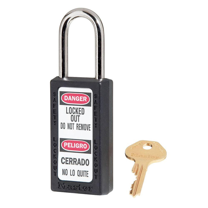Master Lock 411AST Multicolored 8-Pack of Zenex™ Thermoplastic Safety Padlock, 1-1/2in (38mm) Wide with 1-1/2in (38mm) Tall Shackle-Keyed-Master Lock-411AST-MasterLocks.com