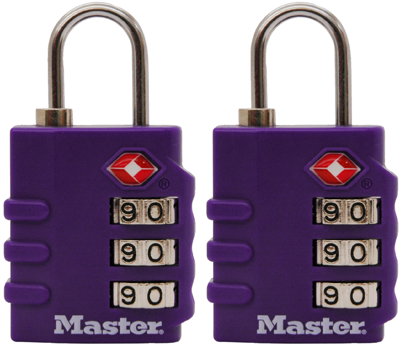 Master Lock 4684T Set Your Own Combination TSA-Accepted Luggage Lock 2 Pack 1-3/8in (35mm) Wide-Combination-Master Lock-4684T-MasterLocks.com
