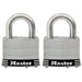 Master Lock 5SST Laminated Stainless Steel Padlock; 2 Pack 2in (51mm) Wide-Keyed-Master Lock-5SST-MasterLocks.com