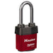 Master Lock 6121 ProSeries® Weather Tough® Laminated Steel Rekeyable Padlock 2-1/8in (54mm) Wide-Keyed-Master Lock-Red-Keyed Alike-6121KALJRED-MasterLocks.com