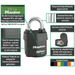 Master Lock 6121 ProSeries® Weather Tough® Laminated Steel Rekeyable Padlock 2-1/8in (54mm) Wide-Keyed-Master Lock-MasterLocks.com