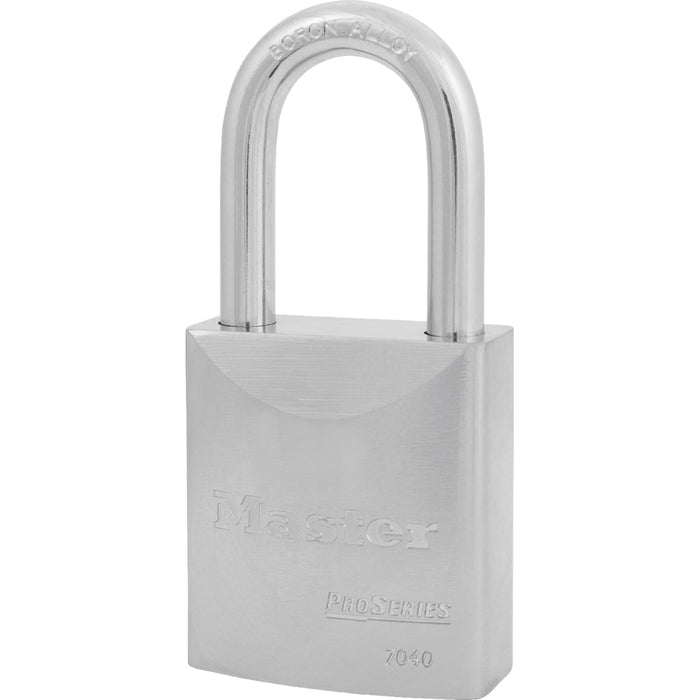 Master Lock 7040 ProSeries® Solid Steel Rekeyable Padlock 1-3/4in (44mm) Wide-Keyed-Master Lock-Keyed Different-1-9/16in (40mm)-7040LF-MasterLocks.com