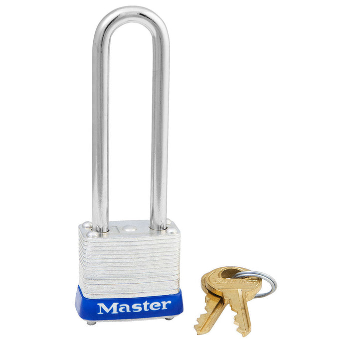 Master Lock 7 Laminated Steel Padlock 1-1/8in (29mm) Wide-Keyed-Master Lock-Master Keyed-2-1/2in-7MKLJ-MasterLocks.com
