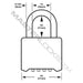Master Lock 875D 2in (51mm) Wide Set Your Own Combination Padlock with 2in (51mm) Shackle-Combination-Master Lock-875DLH-MasterLocks.com