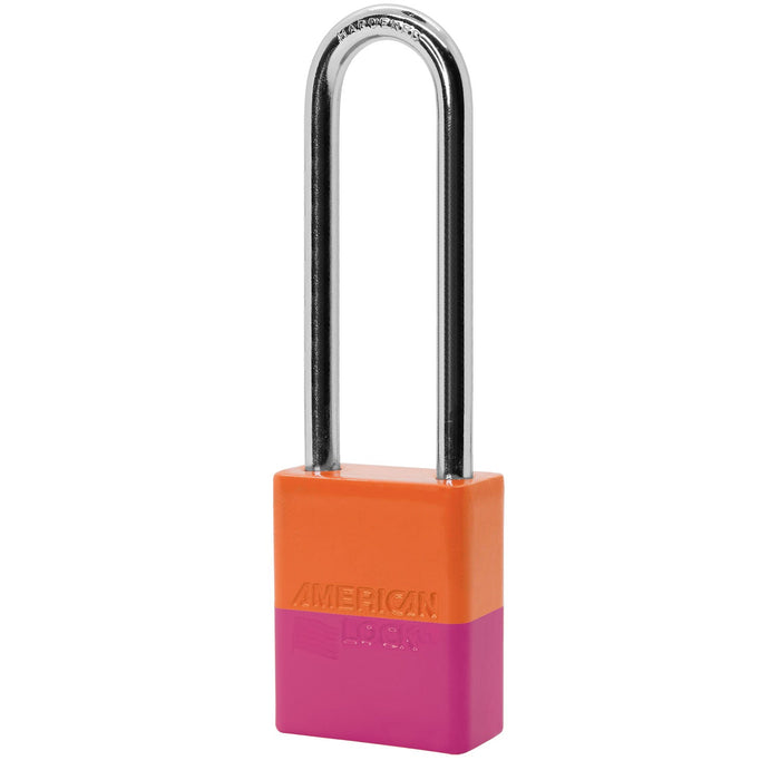 American Lock A1107PC Powder Coated Dual Colored Aluminum Padlock