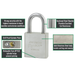 American Lock A5400 Solid Stainless Steel Padlock 1-3/4in (44mm) Wide-Keyed-American Lock-MasterLocks.com