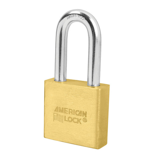 American Lock A5571 2in (51mm) Solid Brass Padlock with 2in (51mm) Shackle-Keyed-American Lock-Keyed Different-A5571-MasterLocks.com
