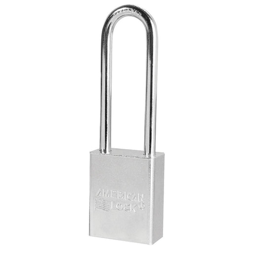 American Lock A6102 1-1/2in (38mm) Solid Steel Rekeyable 6-Padlock with 3in (76mm) Shackle-Keyed-American Lock-Keyed Alike-A6102KA-MasterLocks.com