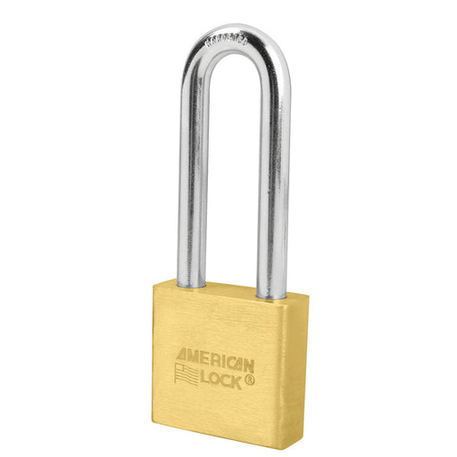 American Lock A6572 2in (51mm) Solid Brass 6-Padlock with 3in (76mm)Shackle-Keyed-American Lock-Keyed Alike-A6572KA-MasterLocks.com