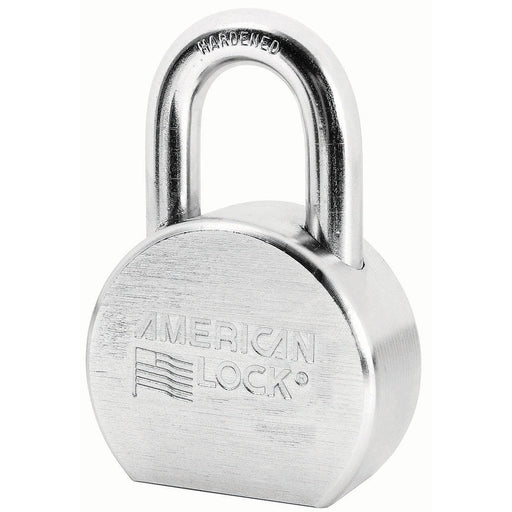 American Lock A700 Solid Steel Rekeyable Padlock, Chrome Plated 2-1/2in (64mm) Wide-Keyed-American Lock-Keyed Different-A700-MasterLocks.com
