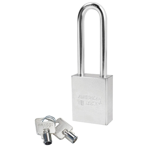American Lock A7202 1-3/4in (44mm) Solid Steel Rekeyable Tubular Cylinder Padlock with 3in (76mm) Shackle-Keyed-American Lock-Keyed Alike-A7202KA-MasterLocks.com