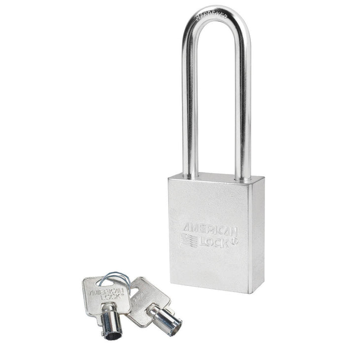 American Lock A7202 1-3/4in (44mm) Solid Steel Rekeyable Tubular Cylinder Padlock with 3in (76mm) Shackle-Keyed-American Lock-Keyed Alike-A7202KA-MasterLocks.com