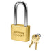 American Lock AL51 1-3/4in (44mm) Solid Brass Blade Tumbler Padlock with 2in (51mm) Shackle-Keyed-American Lock-Keyed Different-AL51-MasterLocks.com