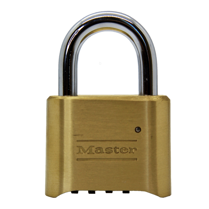 Master Lock 175 Resettable Combination Brass Padlock 2in (51mm) Wide-Combination-Master Lock-1in (25mm)-175-MasterLocks.com