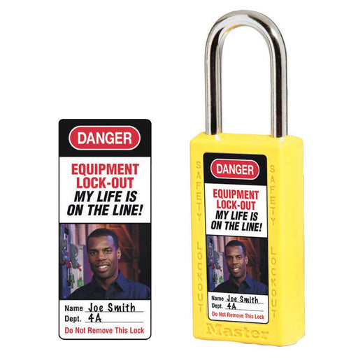 Master Lock 0411-5705 Photo Identification Labels for No. 411 Zenex™ Thermoplastic Safety Padlocks-Other Security Device-Master Lock-0411-5705-MasterLocks.com
