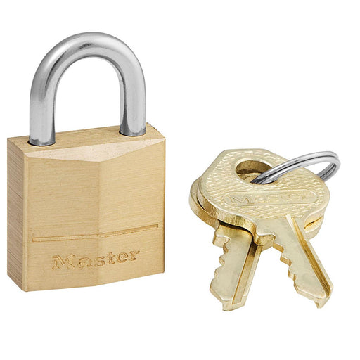 Master Lock 120D Solid Brass Body Padlock 3/4in (19mm) Wide-Keyed-Master Lock-120D-MasterLocks.com