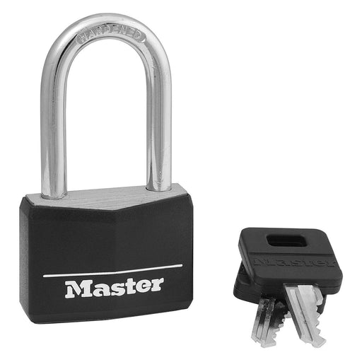 Master Lock 141D 1-9/16in (40mm) Wide Covered Solid Body Padlock with 1-1/2in (38mm) Shackle-Keyed-Master Lock-141DLF-MasterLocks.com